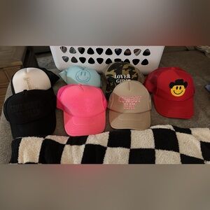 Pink and Tan Trucker Hats